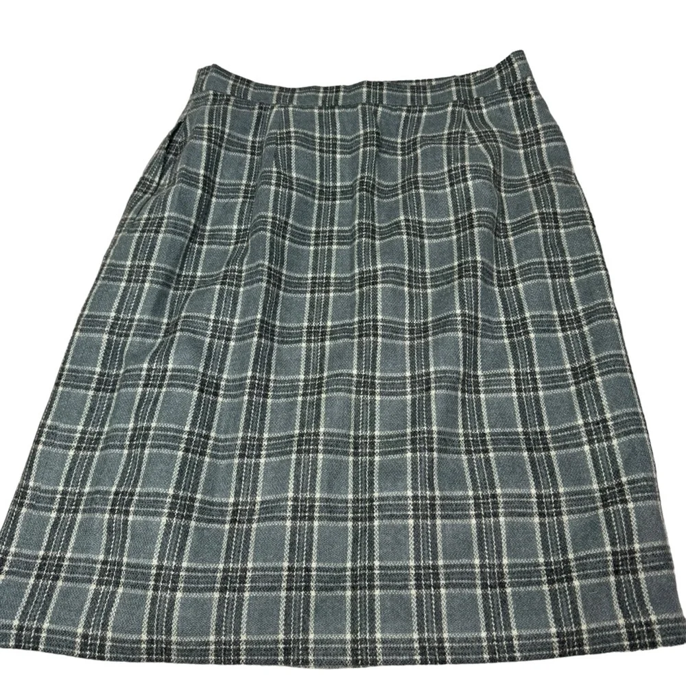 Lands End Blanket Wrap Skirt Plaid Women’s Size 14 Preppy Academia